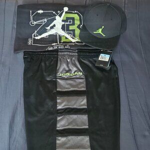 Jordan 13 Altitude:  set including cap, shorts (size M), and T-shirt